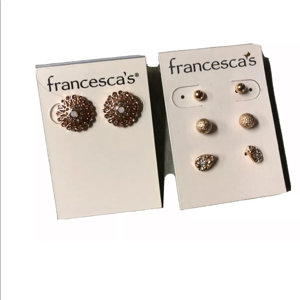 Francesca’s earrings New 4 pairs